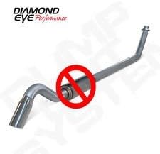 Diamond Eye 4" Turbo Back Turn Down Exhaust Stainless 94-02 Dodge Ram No Muffler