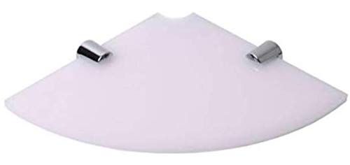 BSM Marketing 200mm Corner Shelf with Corner Notch: Phone, Speaker, Webcam, Thermostat, Baby Monitor (White)