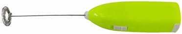 FixtureDisplays Handheld Electric Milk Frother, Milk Foamer ?§C Battery Operated Frother (Green Handheld) 16936-NPF