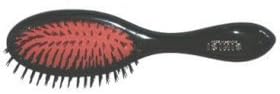 Isinis Black Pneumatic Oval Cushioned Bristle Handbag Hair Brush D340