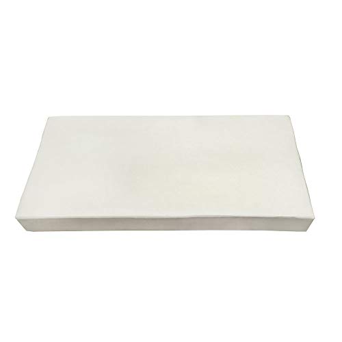 DBM IMPORTS Set 5 Pc White Twin Size Mattress Porch Patio 75"x38"x5" Swing Bed Bench Daybed Cushion Cover in/Out Door Polyester
