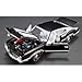 1970 Oldsmobile 442 W-30 Ebony Black with White Interior Limited Edition to 420 Pieces Worldwide 1/18 Diecast Model Car by Acme A1805609