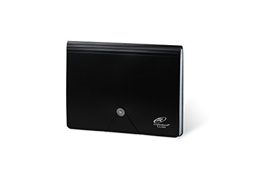 Lightahead LA-7551 Expanding file Poly Folder with 13 pockets (Solid Black)