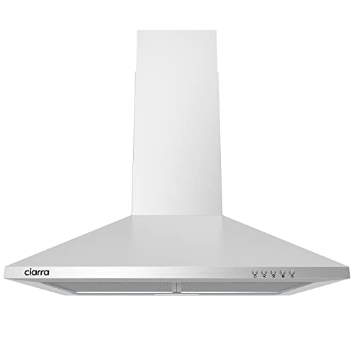CIARRA Dunstabzugshaube 60cm Umluft & Abluft 370m³/h CAS6201A