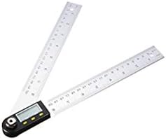 Anikigu Digital Protractor with LCD Display Stainless Steel Angle Finder Goniometer Ruler, 200mm Angle Measure Tool for Craftsmen and Home Improvement