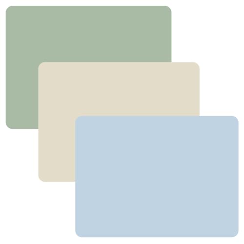 PandaEar 3 Pack Silicone Mats for Crafts, Resin Casting, Jewelry Making, Play Dough, & Art Supplies, Nonstick Heat-Resistant Large Sheets for Crafting, 15.7