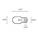 ETOPLIGHTING 20 pcs of 12 Volts 7W 7 Watt T5 Replacement Wedge Bulb, Long Life, 20XT5-12V-7W