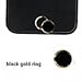 BLLQ Home Button Sticker for iPhone/iPod/iPad, Support Fingerprint Indentification Touch ID,Home Button Sticker for iPhone 7 iPhone SE iPhone 6s iPhone 6s Plus(Black with Gold Ring)