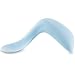 Kizingo Toddler Spoon - Curved Self-Feeding Learner Spoon for Toddler Development (Right Hand, Light Blue) - Perfect for Babies Wanting to Feed Themselves Their Baby Food