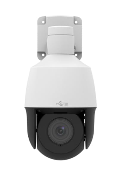 Noctis Pro 2MP External IP Network CCTV Pan Tilt Zoom (PTZ) Cameras With Auto Tracking Technology 50M IR and 2.8-12mm Motorised Lens - White