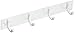 Molla MO78008 Molla Home Wall Mounted Coat Rack, Pearl White
