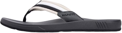 Uomo Infradito Molded Beach Sandal con Fascetta in Tessuto, Nero (Black), 42