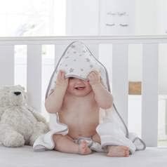 LatestHomeStore Organic Bamboo Extra Soft Luxury Hooded Baby Bath Towel with Cap for Newborn Baby Toddlers and Kids, Colour and Pattern May Vary