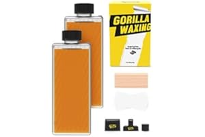 PURPLE GORILLA /Gorilla Waxing/Warmer Free Roll on Wax Kit, Roller Self Waxing Kit, At Home Sugaring Waxing for Women Face Body Pubic Bikini Hair Removal (2 Pack)