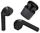 iPhone Wireless Earbuds | Bluetooth Twin Earphone Headset For iPhone 6,6s,6s Plus, 7, 7 Plus, 8, 8s ,X &amp; iPod, iPad, Android, Samsung; Lightweight &amp; Secured, Multi Function Button, 30 Ft Range (Black)