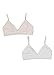 Jockey Women's Bras Girls Comfort Bra - 2 Pack, White/Sand, L
