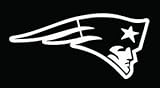 Patriots White Decal Vinyl Sticker 4.5 x 6