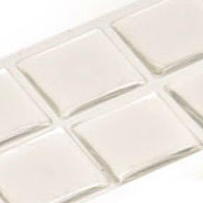 100 Clear Epoxy Stickers 1" Square Fits Pendants 25mm DIY