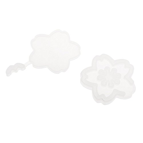 Homyl Hourglass/Umbrella/Whale/Wine glass/Sakura Shapes Water Injection Mud Board Silicone Mold Mould DIY Resin Jewelry Pendant Making Handmade Resin Craft Ornaments Tools - sakura