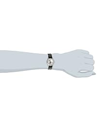 Disney MK1006 de la mujer Mickey Mouse blanco Dial negro correa