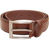 Vangelo Men Classic Dress Belt Brown 54"