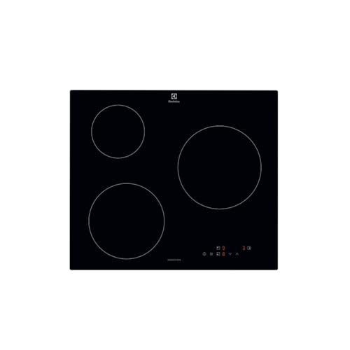 Electrolux CIB60320CK Induction Hob, 60 cm, 3 Cooking Zones, Intensity Levels, PowerBoost Function, Fast Heating, Timer, Safety Lock