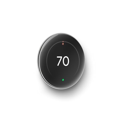 GOOGLE NEST LEARNING THERMOSTAT (4TH GEN, 2024) WITH NEST TEMPERATURE SENSOR – ENERGY SAVING SMART THERMOSTAT – WORKS WITH ALEXA, APPLE HOMEKIT AND GOOGLE HOME APP – POLISHED SILVER