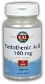 Pan Acid (Pantothenic Acid) 100mg Kal 100 Tabs