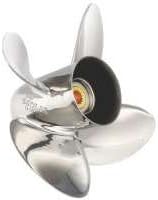 SOLAS HR Titan 13.25" x 15" Pitch Standard Rotation 4 Blade Stainless Steel Boat Propeller