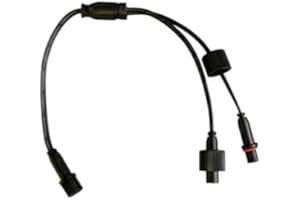 EZLightsGroup 3-Pin IP68 Y Splitter – Specifically Designed for Govee Permanent Outdoor Lights 2/Elite (H705D, H705E, H705F, H805A, H805B, H805C) – Waterproof Cable Connector (Black)