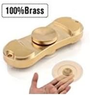 FridayFun Fidget Spinner Brass EDC ADHD Focus Toy With Smaller Friction and Longer rotation, High Speed Small Bearing Anxiety Relief Toys