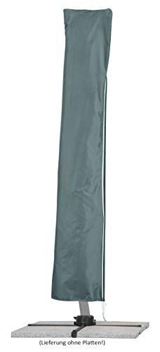 Schneider Sonnenschirm Rhodos Rondo, anthrazit, 350 cm rund, 792-15, Gestell Aluminium, Bespannung Polyester, 22.4 kg – Bild 6
