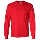 Gildan Long Sleeve Ultra Cotton (G2400) Shirt Red Medium