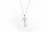 sterling Silver Necklaces for Women Desen Key pendant