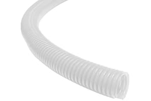 Kable Kontrol Colored Split Wire Loom Tubing 3/8" Inch 10 Feet Long - White Conduit Cover for Cords - Corrugated Tubing and Protector for Automotive Wires - Durable Polyethylene