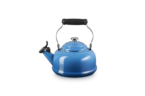 Le Creuset Enamel On Steel Whistling Tea Kettle, 1.7 qt., Marseille