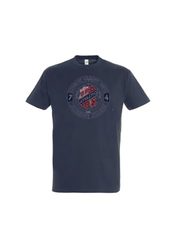 AMERICAN COLLEGE USA T Shirts Manches Courtes Enfants Garçon Fille, Camisetas Unisex Niños, Bleu Marine,