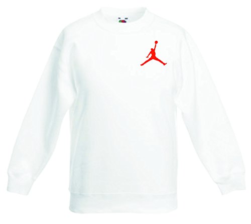 jordan felpa bianca