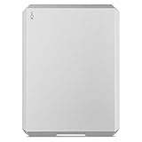 LaCie Mobile Drive 5TB External Hard Drive Portable HDD - Moon Silver USB-C USB 3.0, for Mac and PC Desktop, 1 Month Adobe CC (STHG5000400)