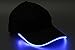 JIGUOOR LED Hat Light Up Baseball Cap Flash Glow Party Hat Rave Accessories for Festival Club Stage Hip-hop Performance (Battery Powered, Blue)