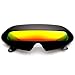 zeroUV - Futuristic Cyclops Neon Shield Color Mirror Lens Wrap Sunglasses