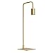 Brass Modern Table Lamp Light - Dimmable, Plugin, Edison Vintage Bulb Included, Metal Finish, Hoyt Collection by Brooklyn Bulb Co, ETL Listed