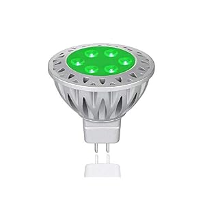Image of Makergroup MR16 Green LED Bulbs 12VAC/DC Low Voltage Lighting Gu5.3 Bi-pin LED Lamps Spotlights 35-50W Halogen Replacement for Indoor and Outdoor Landscape Decoration Lighting 1-Pack