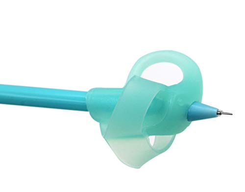 KINGSEVEN Pencil Grips for Kids Writing Aid Grip Posture Correction Tool for Children Finger Grip Handwriting Claw Pen Holder - Thumbnail 6
