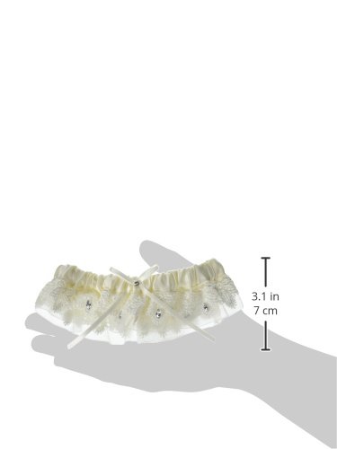 Hortense B. Hewitt Wedding Accessories Sparkling Elegance Garter Set, Ivory
