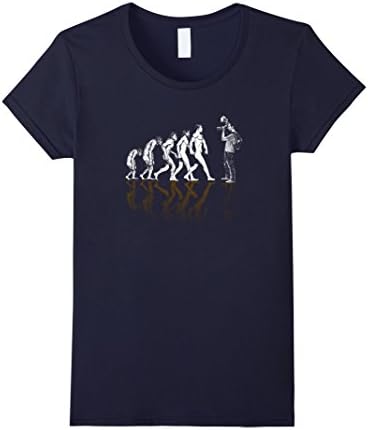 Women's Evolution of Man Photographer T-Shirt XL Navy