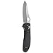 Benchmade - Griptilian 550HG Knife, Sheepsfoot Blade, Plain Edge, Satin Finish, Black Handle
