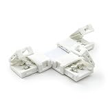 HitLights  Gapless Angle Connector   T Shape for 8mm Single Color LED Light Strips  2 Pack