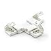 HitLights  Gapless Angle Connector   T Shape for 8mm Single Color LED Light Strips  2 Pack