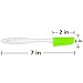 Qadira Silicone Baking Spatulas - 7 Inch (Set of 6) Spoon Style Dishwasher Safe Durable Jar Icing Scraper Butter Mixer Utensil Kitchen Cooking Gadget and Bakeware Perfect Tool for Cake Decorating